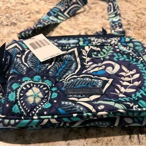 Vera Bradley Navy and Teal Crossbody Bag